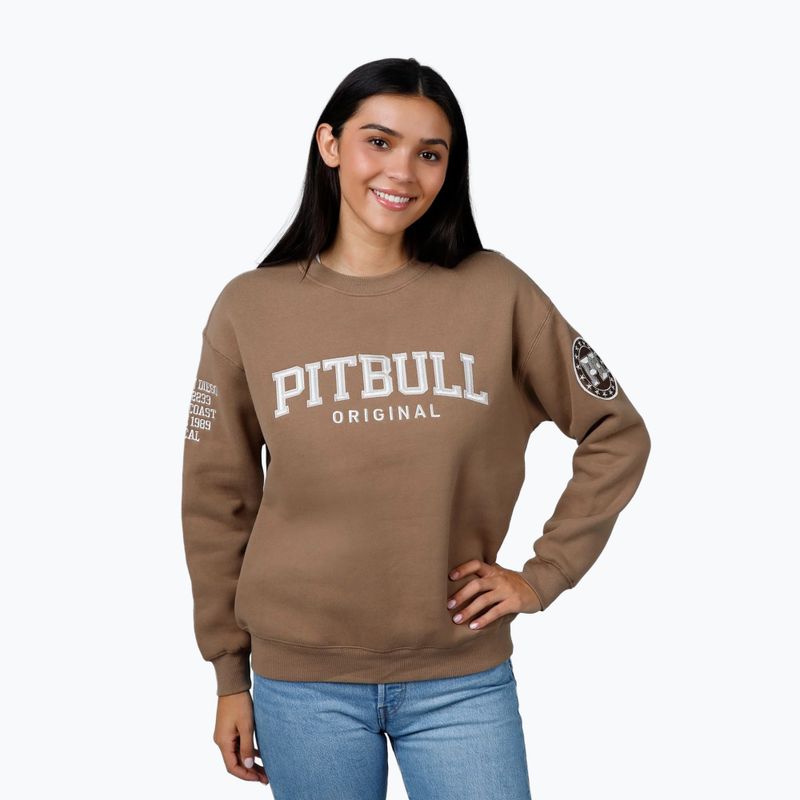 Bluza damska Pitbull Tyrian Crewneck coyote brown