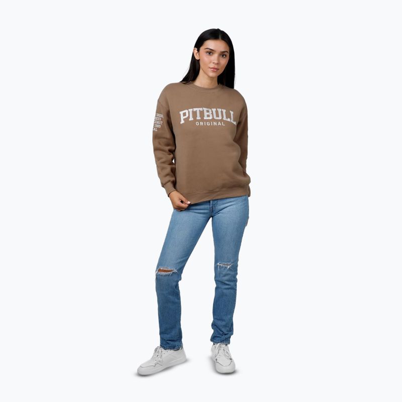Bluza damska Pitbull Tyrian Crewneck coyote brown 2