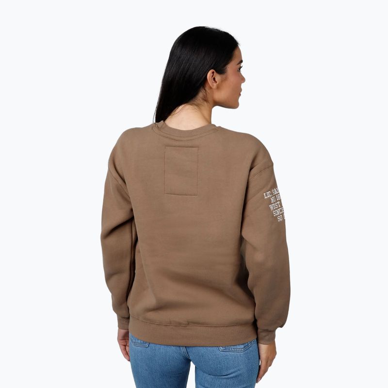 Bluza damska Pitbull Tyrian Crewneck coyote brown 3