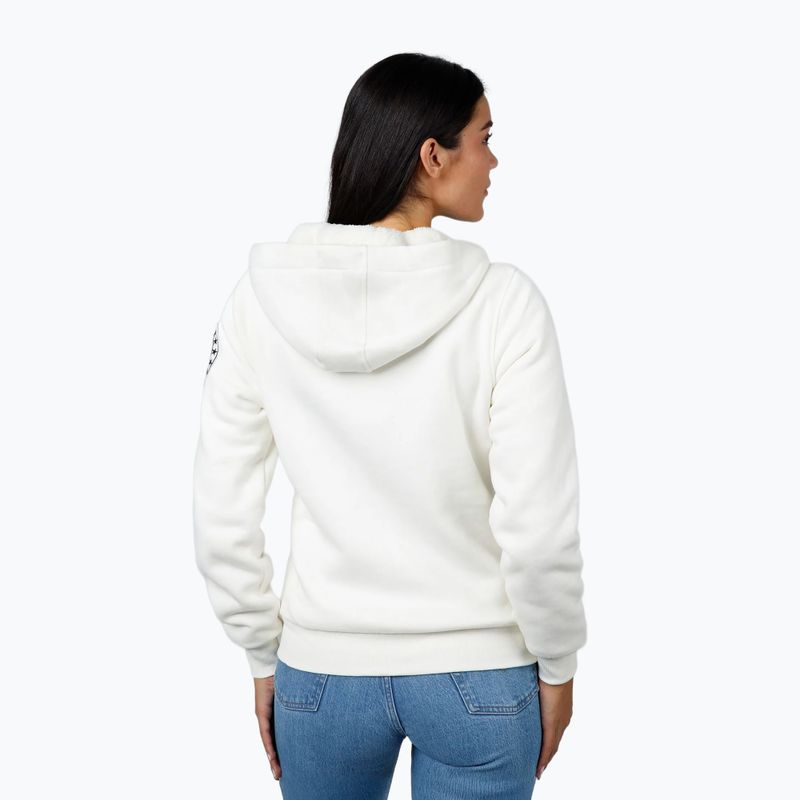 Bluza damska Pitbull Sherpa Ruffina Hooded Zip off white 3