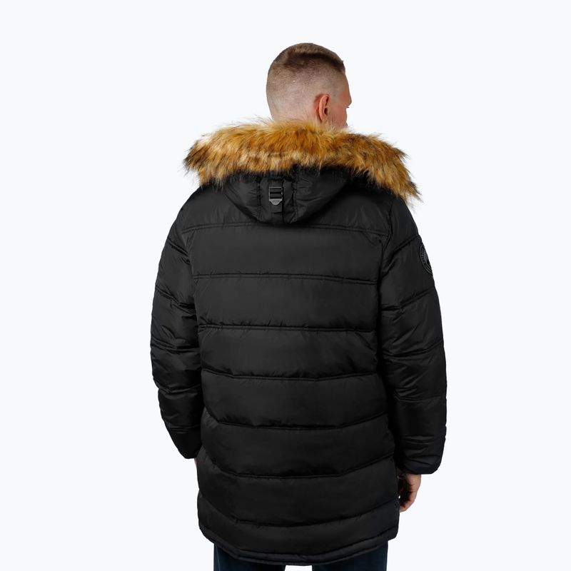 Kurtka zimowa męska Pitbull Kingston 2 Parka black 3