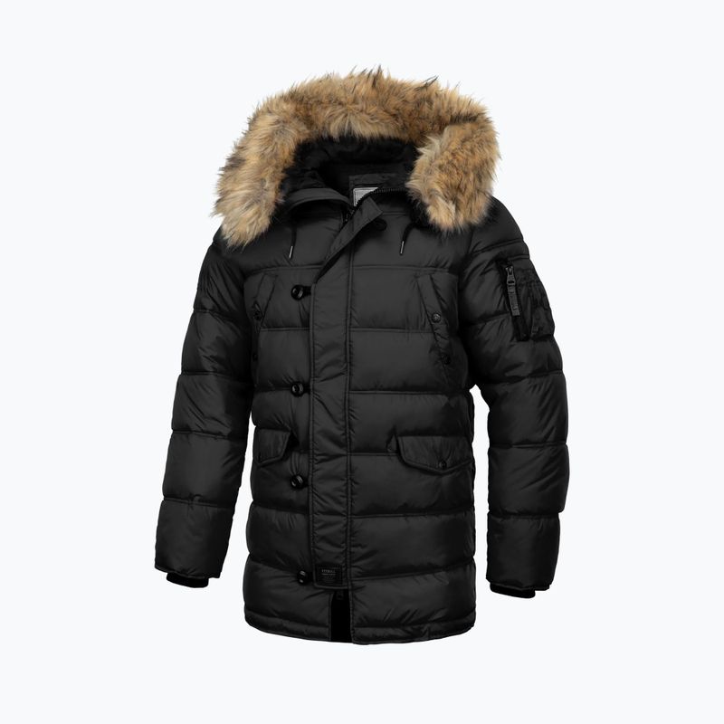 Kurtka zimowa męska Pitbull Kingston 2 Parka black 5