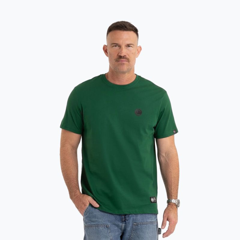 Koszulka męska Pitbull Small Logo leaf green