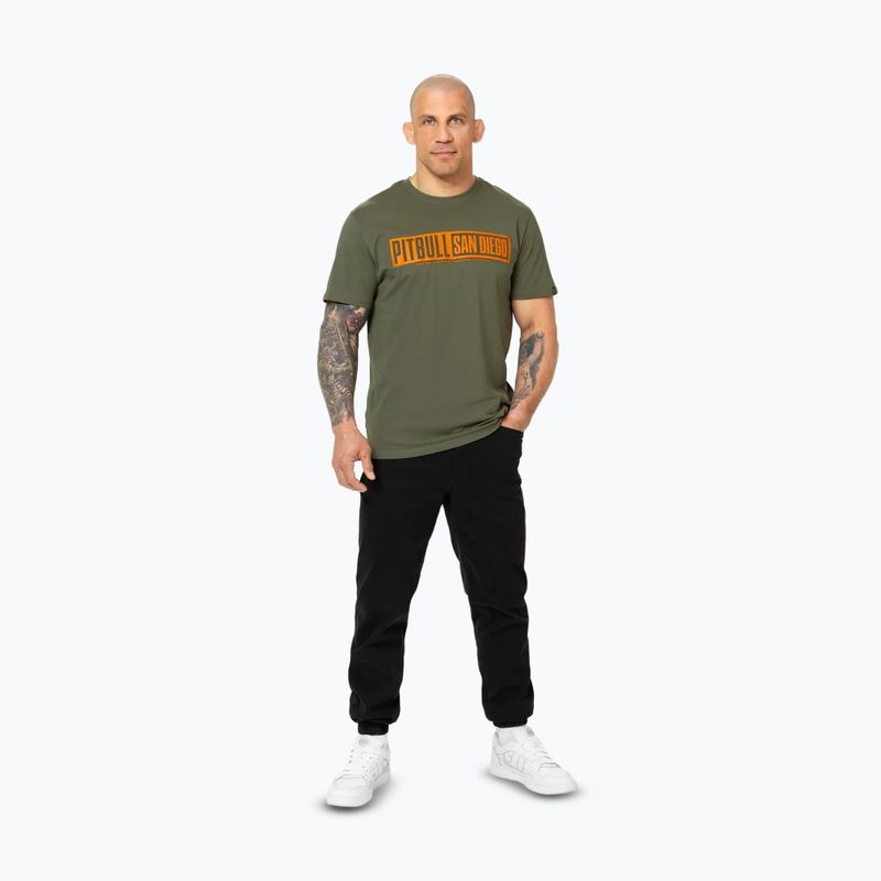 Koszulka męska Pitbull Eighty Nine Dog dark olive 2