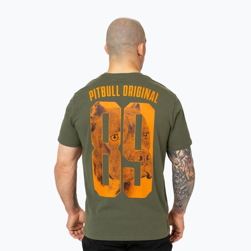 Koszulka męska Pitbull Eighty Nine Dog dark olive 3