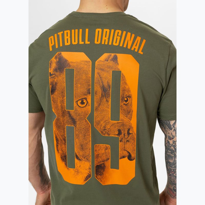 Koszulka męska Pitbull Eighty Nine Dog dark olive 4