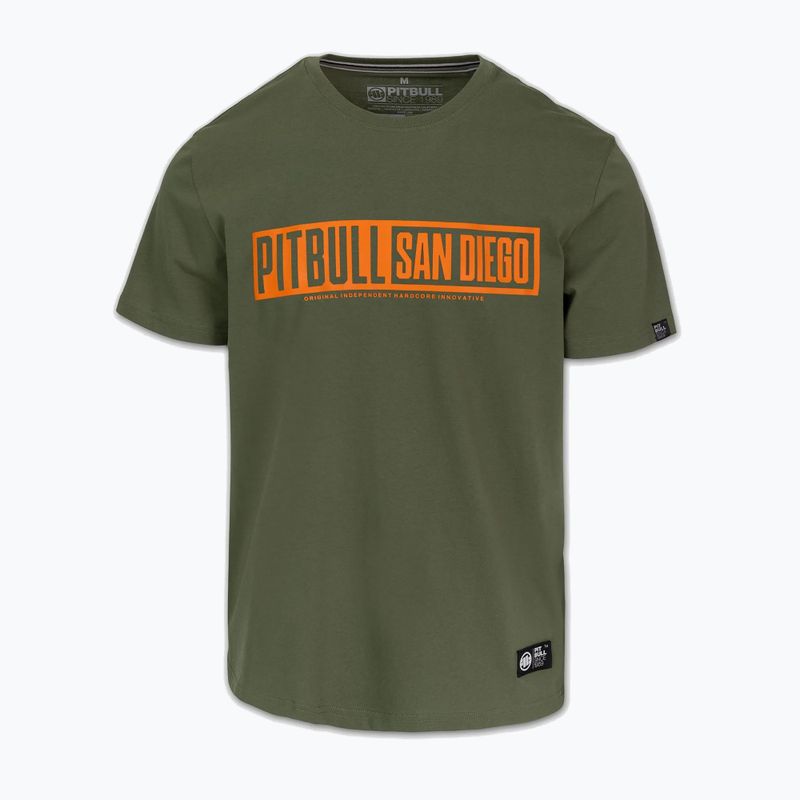 Koszulka męska Pitbull Eighty Nine Dog dark olive 5