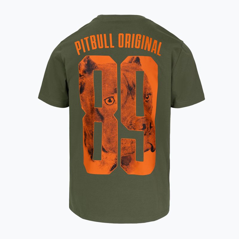Koszulka męska Pitbull Eighty Nine Dog dark olive
