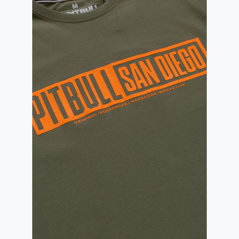 Koszulka męska Pitbull Eighty Nine Dog dark olive 3