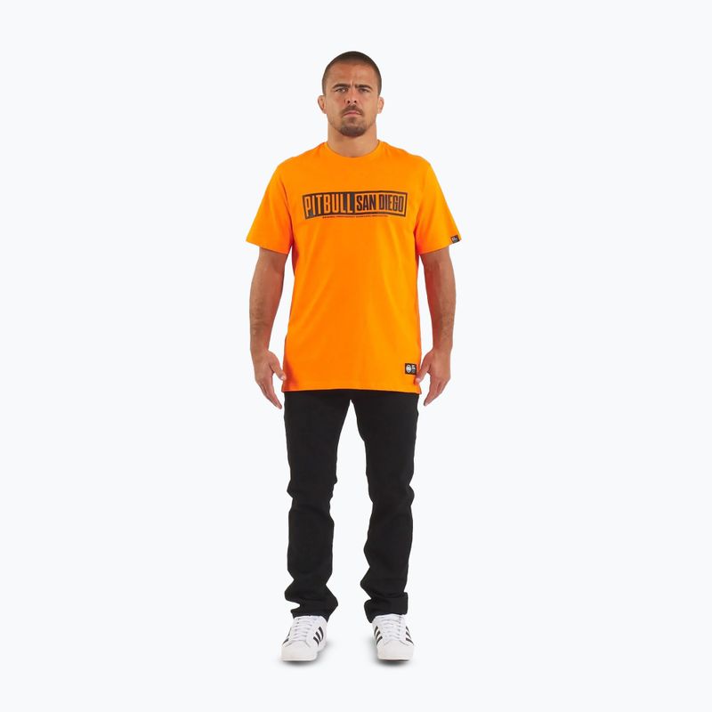Koszulka męska Pitbull Eighty Nine Dog orange 2