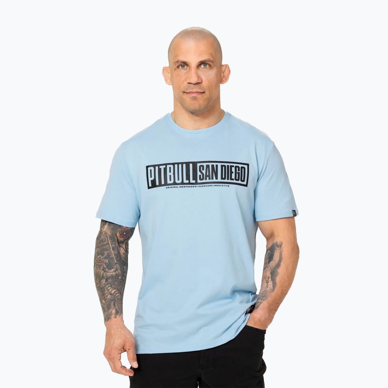 Koszulka męska Pitbull Eighty Nine Dog light blue