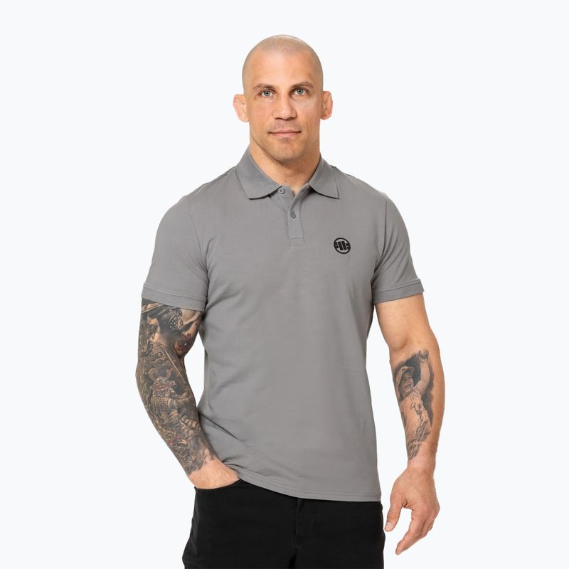 Koszulka polo męska Pitbull Polo Jersey Small Logo grey