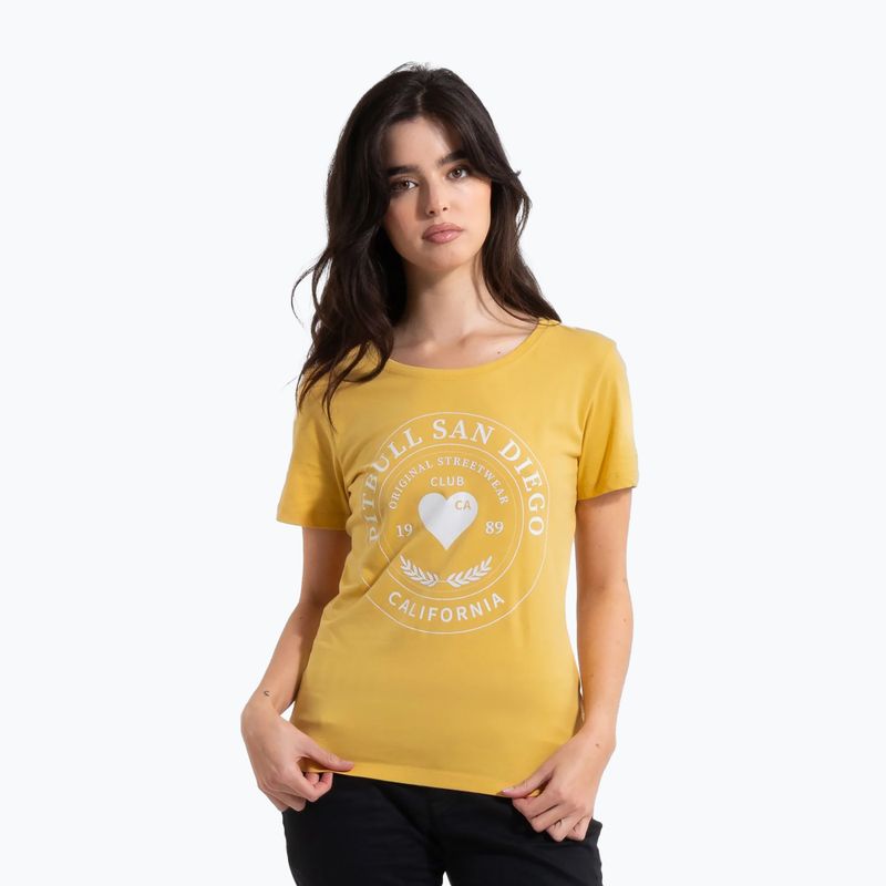 Koszulka damskie Pitbull Heartie pale yellow