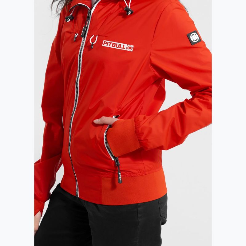 Kurtka damska Pitbull Aaricia Hilltop Hooded Nylon flame red 4