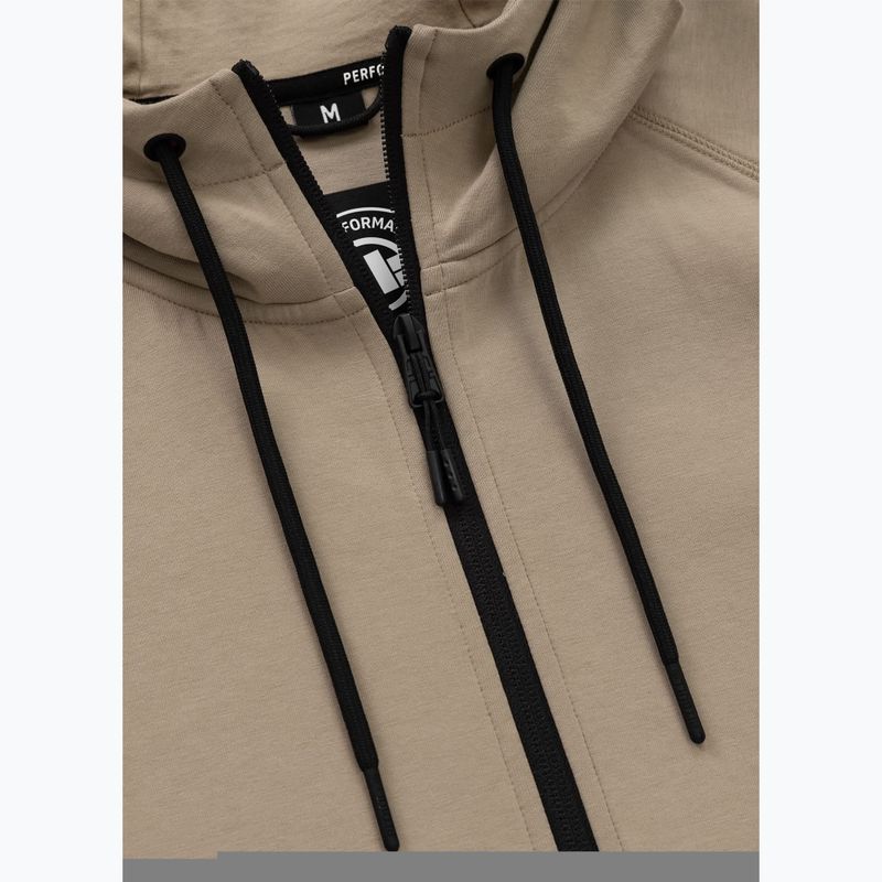Bluza męska Pitbull Dogwood Hooded Zip Sweatshirt dark sand 3