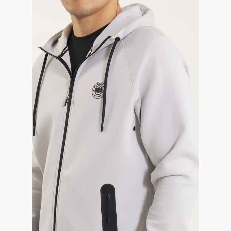 Bluza męska Pitbull Dogwood Hooded Zip Sweatshirt white/blue 4