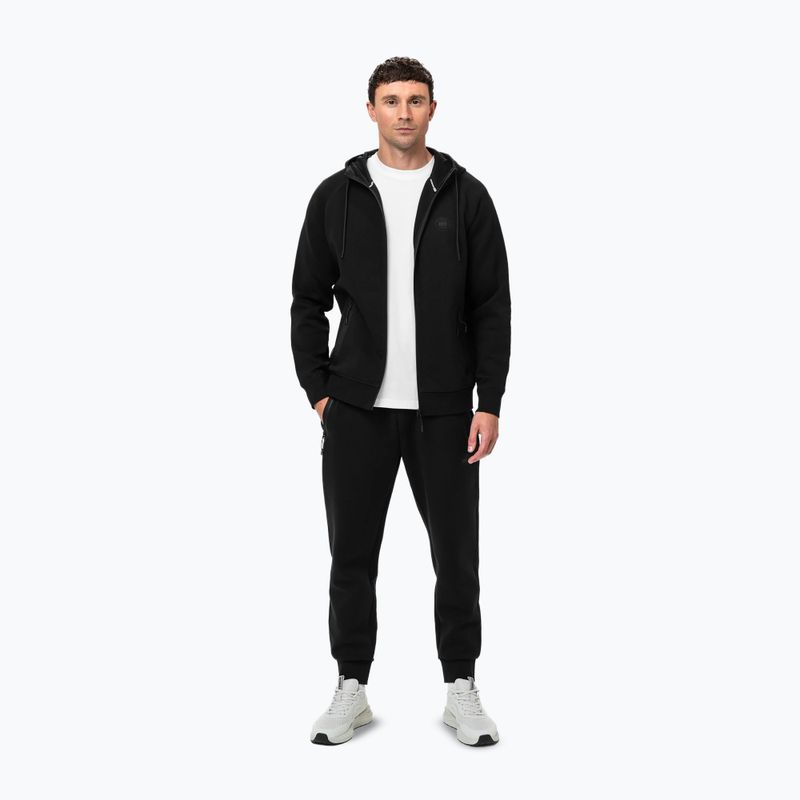 Bluza męska Pitbull Dogwood Hooded Zip Sweatshirt black 2