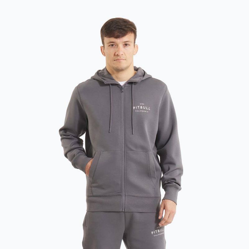 Bluza męska Pitbull Sampson Hooded Zip Sweatshirt graphite 4