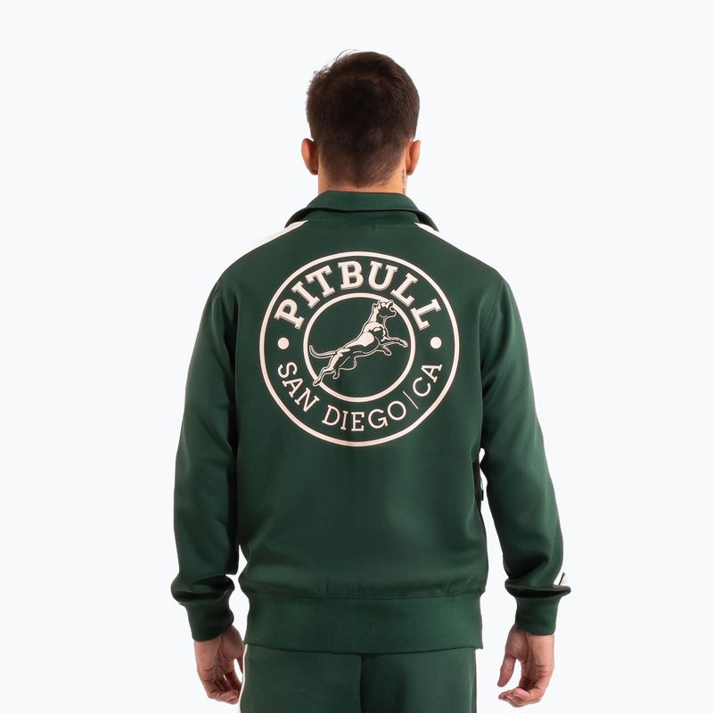 Bluza męska Pitbull Track Jacket San Diego bottle green 3