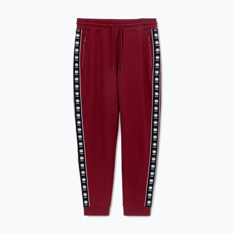 Spodnie męskie Pitbull Tape Nugget Jogging burgundy 5
