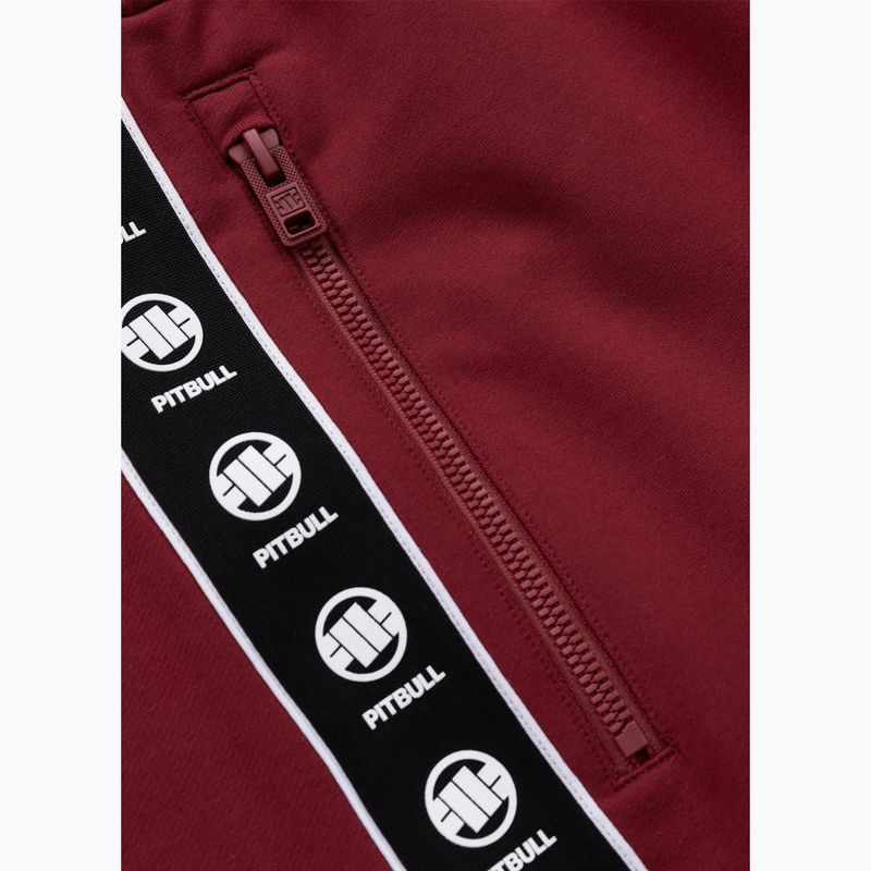 Spodnie męskie Pitbull Tape Nugget Jogging burgundy 8