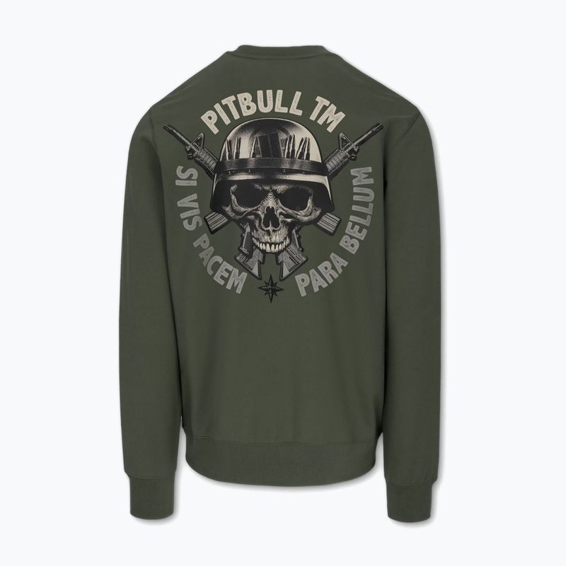 Bluza męska Pitbull Para Bellum Crewneck Sweatshirt old green 2