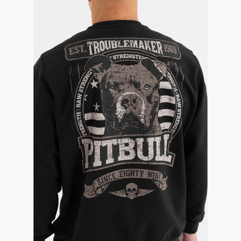 Bluza męska Pitbull Troublemaker Crewneck Sweatshirt black 3