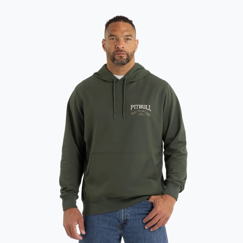 Bluza męska Pitbull Troublemaker Hooded Sweatshirt old green