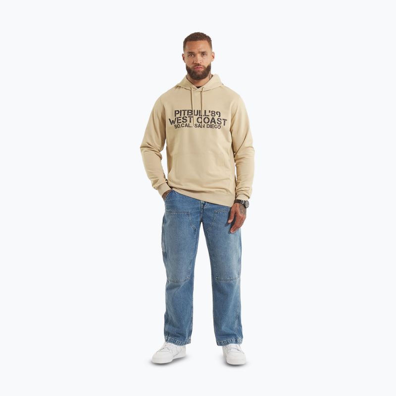 Bluza męska Pitbull Driving Hooded Sweatshirt pale sand 2