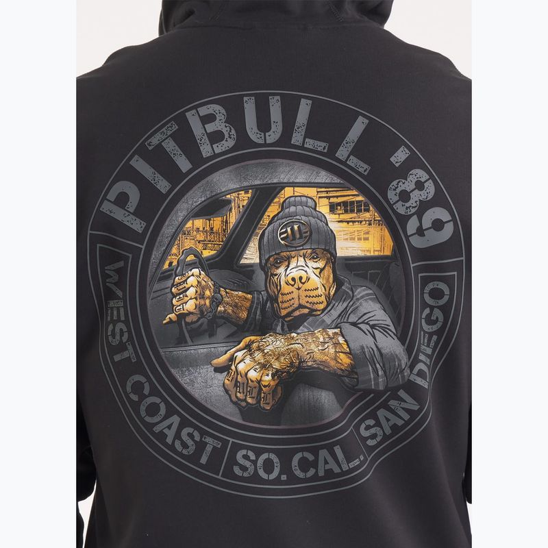 Bluza męska Pitbull Driving Hooded Zip Sweatshirt black 4