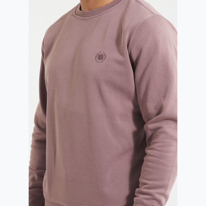 Bluza męska Pitbull Lancaster 2 Crewneck Sweatshirt washed burgundy 4