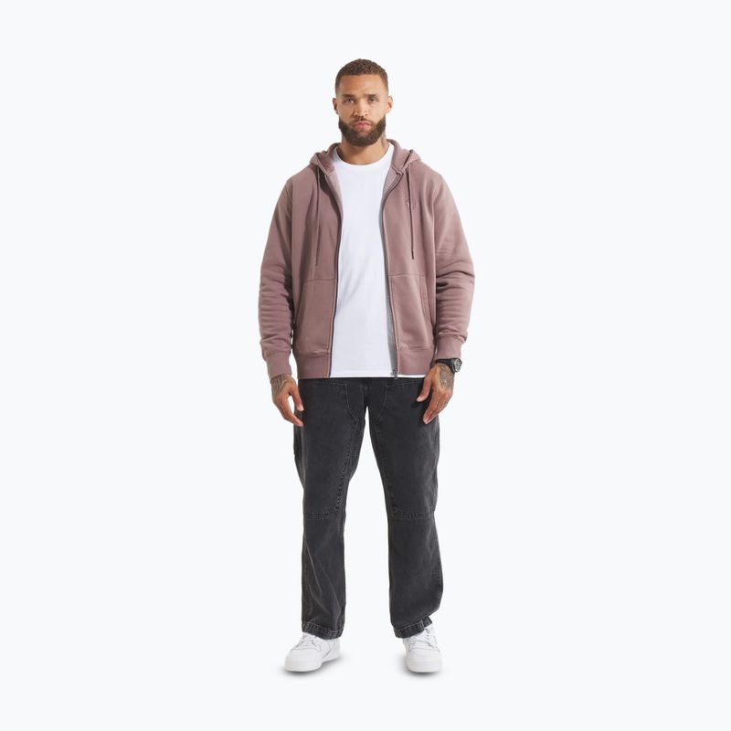 Bluza męska Pitbull Lancaster 2 Hooded Zip Sweatshirt washed burgundy 2