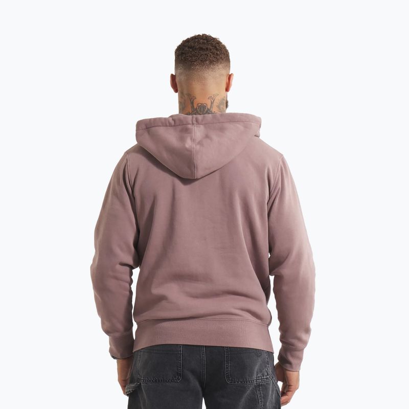 Bluza męska Pitbull Lancaster 2 Hooded Zip Sweatshirt washed burgundy 3