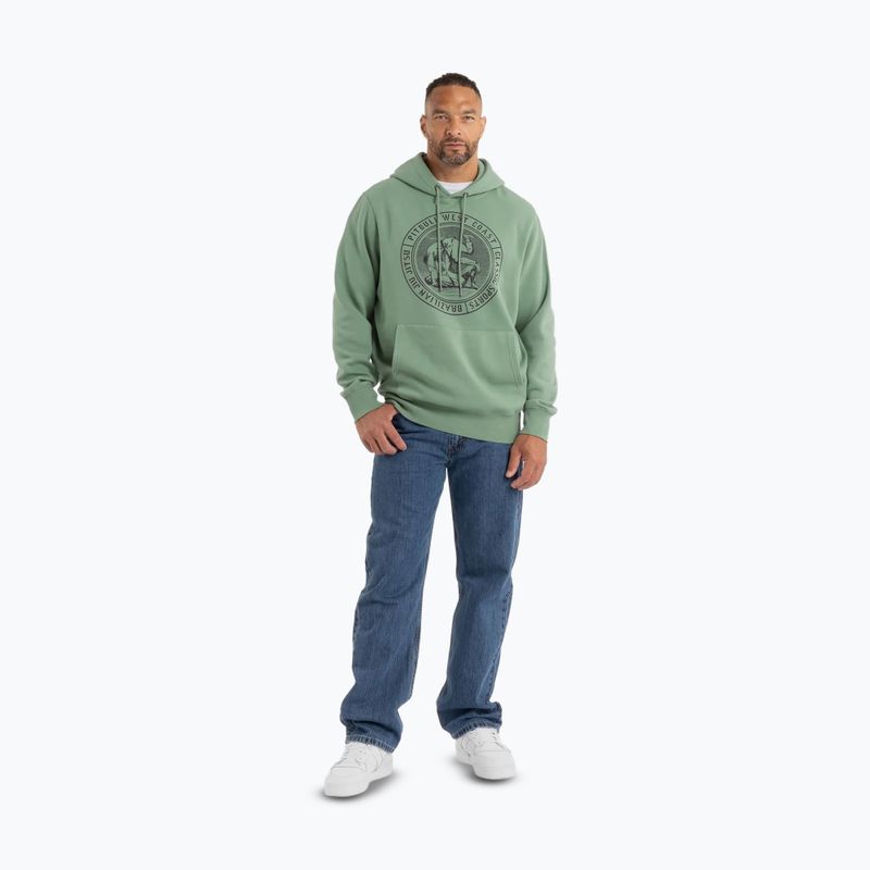 Bluza męska Pitbull Vintage Bjj Hooded Sweatshirt washed green 2