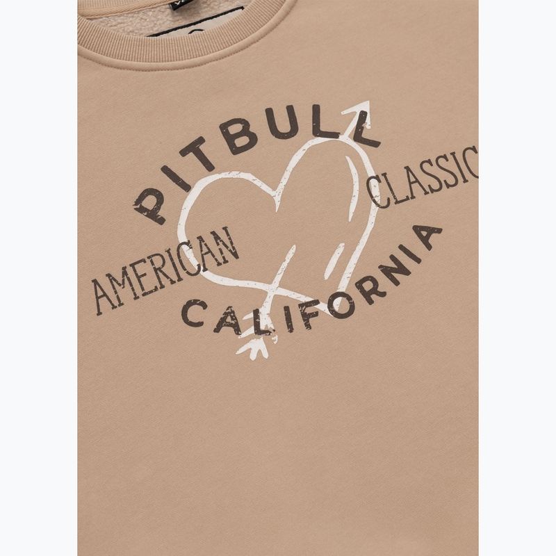 Bluza damska Pitbull Manzanita Heart Crewneck Sweatshirt sand 7