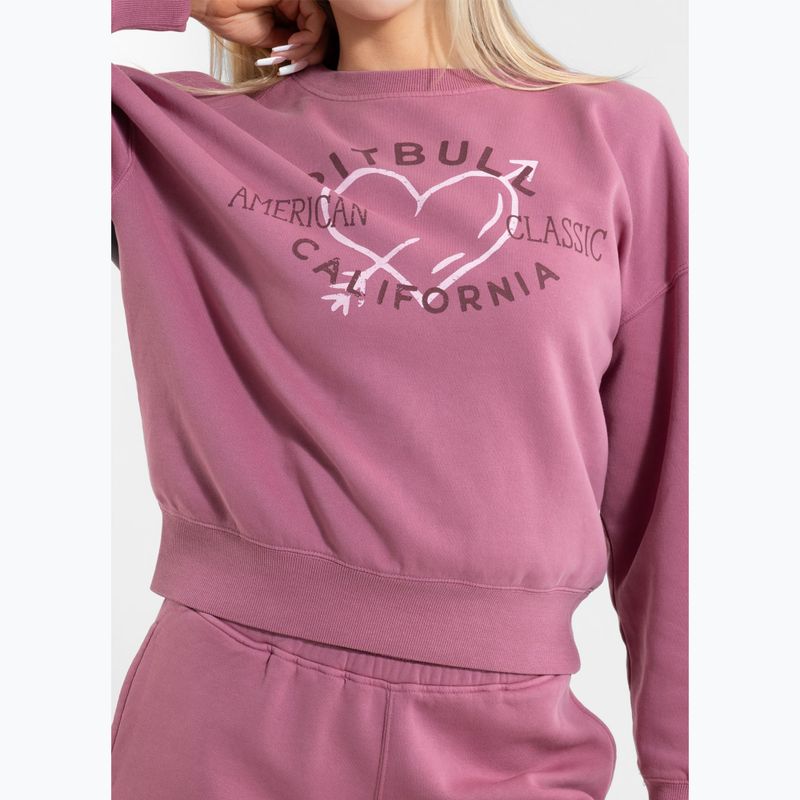 Bluza damska Pitbull Manzanita Heart Crewneck Sweatshirt pink 4