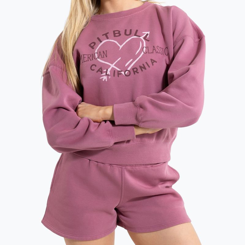 Bluza damska Pitbull Manzanita Heart Crewneck Sweatshirt pink 5