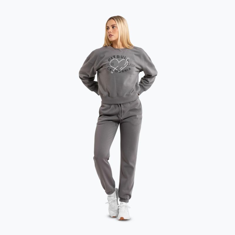 Bluza damska Pitbull Manzanita Heart Crewneck Sweatshirt washed grey 2