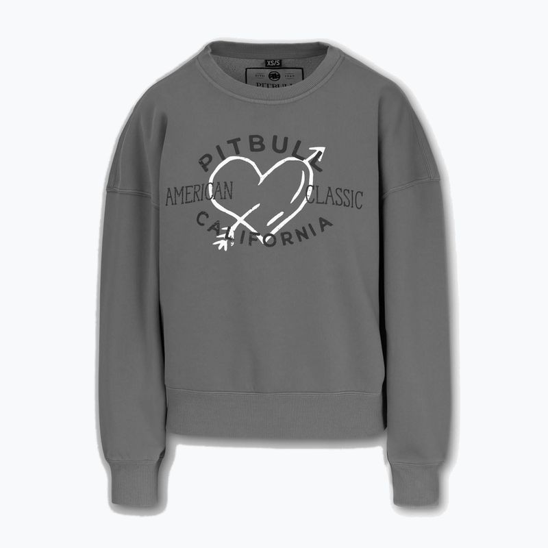 Bluza damska Pitbull Manzanita Heart Crewneck Sweatshirt washed grey 4