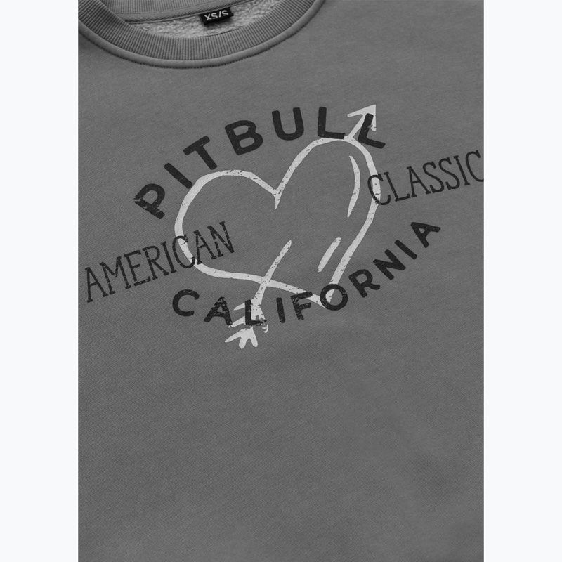Bluza damska Pitbull Manzanita Heart Crewneck Sweatshirt washed grey 7