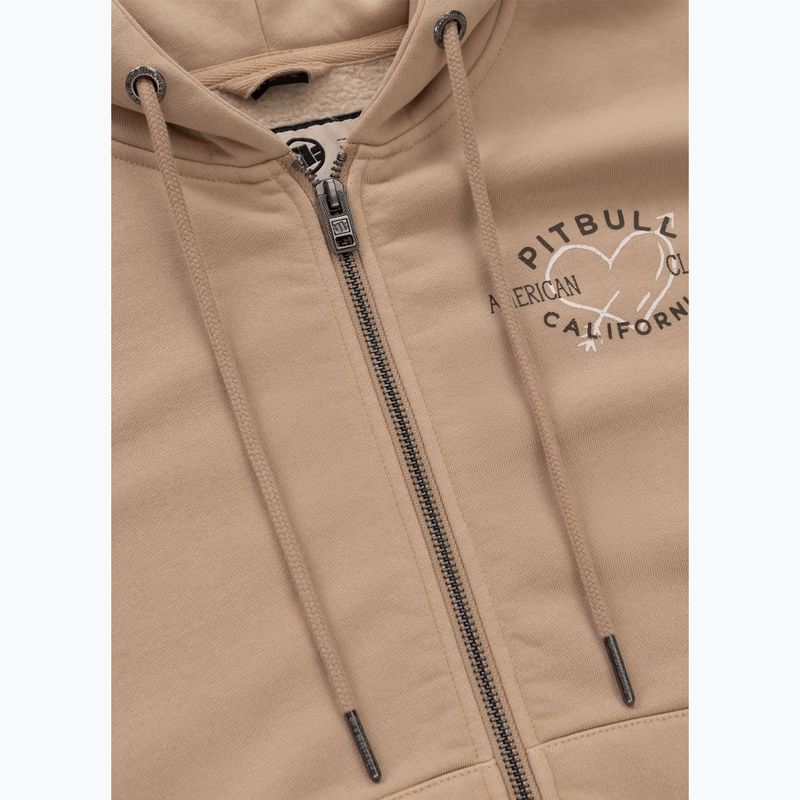 Bluza damska Pitbull Manzanita Heart Hooded Zip Sweatshirt sand 5