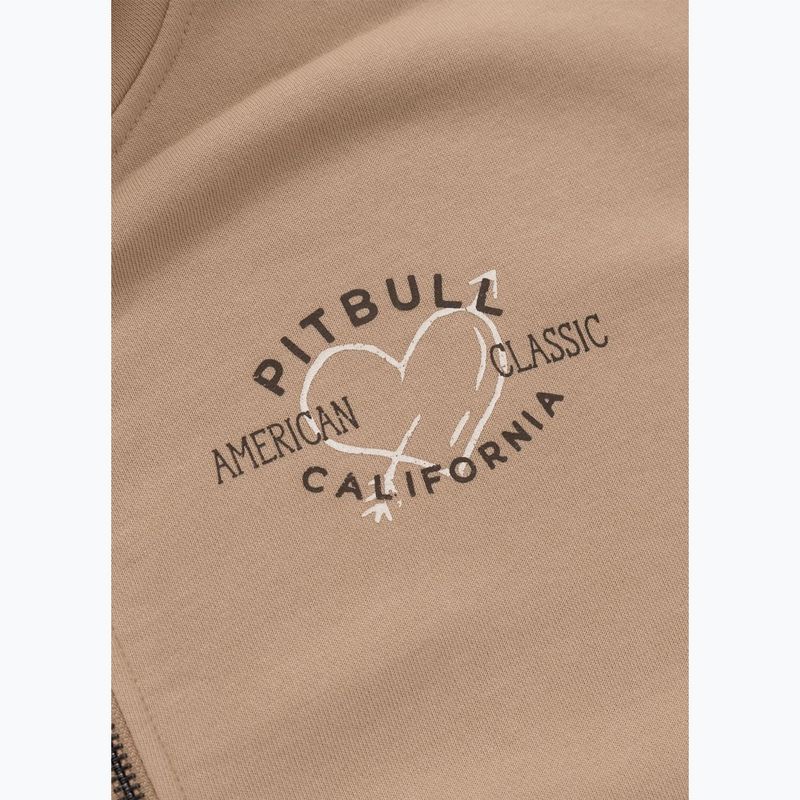 Bluza damska Pitbull Manzanita Heart Hooded Zip Sweatshirt sand 6