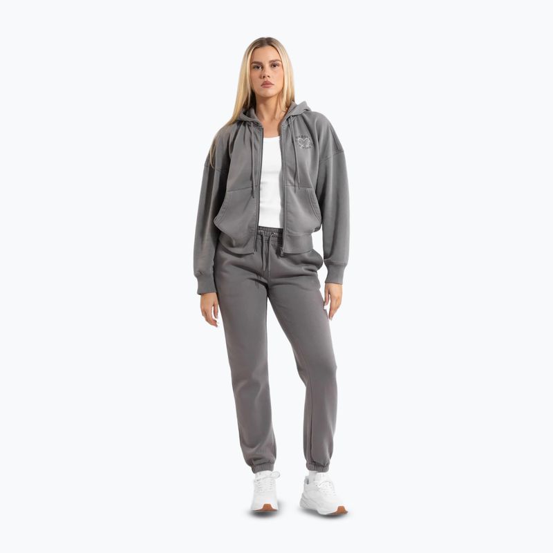 Bluza damska Pitbull Manzanita Heart Hooded Zip Sweatshirt washed grey 2