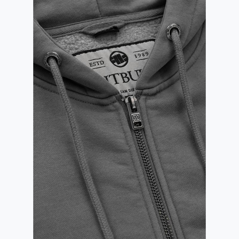 Bluza damska Pitbull Manzanita Heart Hooded Zip Sweatshirt washed grey 6