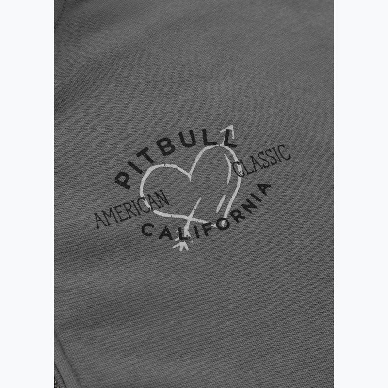 Bluza damska Pitbull Manzanita Heart Hooded Zip Sweatshirt washed grey 8