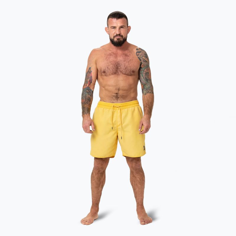 Szorty kąpielowe męskie Pitbull Balfour washed yellow 2