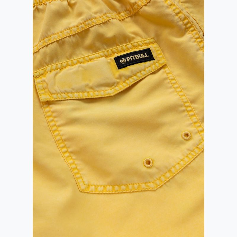 Szorty kąpielowe męskie Pitbull Balfour washed yellow 5