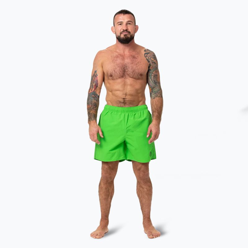 Szorty kąpielowe męskie Pitbull Crownhill fluo green 2