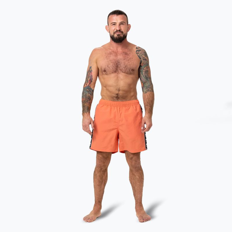 Szorty kąpielowe męskie Pitbull Blackmore bright salmon 2