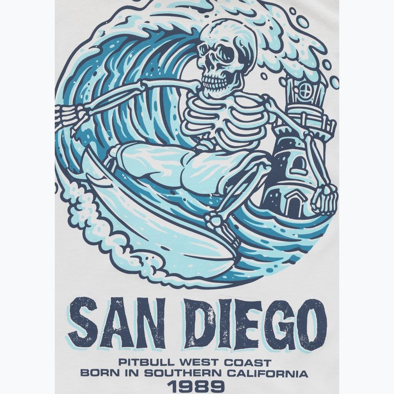Koszulka męska Pitbull Skull Surf white/blue 5